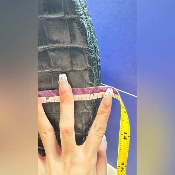 STAUD Green Croc Moon Bag - Picture 9 of 11